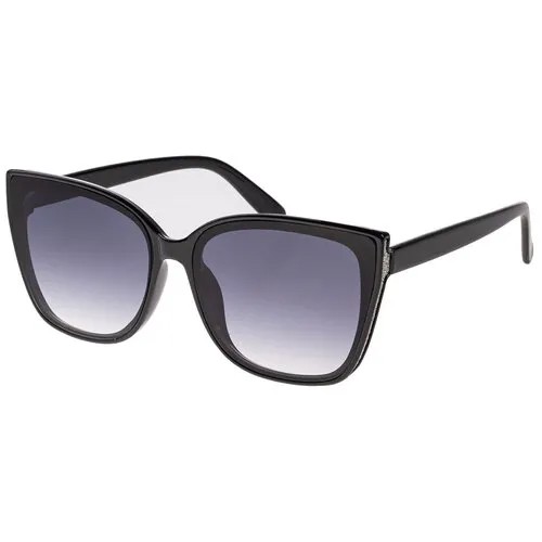 Солнцезащитные очки женские/Очки солнцезащитные женские/Солнечные очки женские/Очки солнечные женские/21kdglan1005358c1vr черный,синий/Vittorio Richi/Кошачий глаз/модные