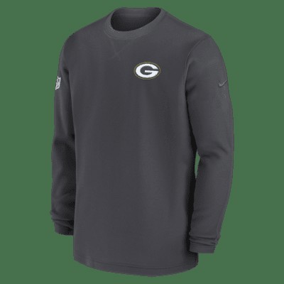 Топ Nike Green Bay Packers Sideline Coach Men’s NFL Long-Sleeve Top, цвет Anthracite