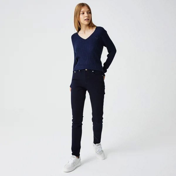 Женские джинсы Lacoste Slim Fit с высоким поясом