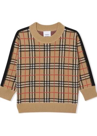 Burberry Kids свитер в полоску Icon Stripe