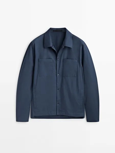 Куртка мужская Massimo Dutti 810182541 синяя L (доставка из-за рубежа)