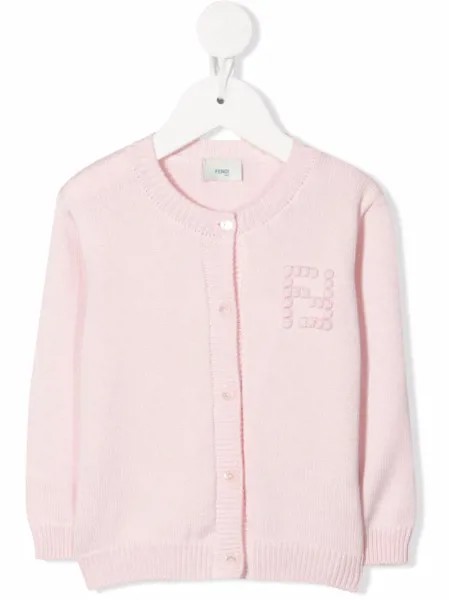 Fendi Kids кардиган с вышивкой