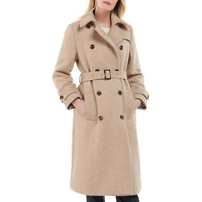Женская куртка Barbour Aubrey Tan с узором «в ёлочку», шерстяное пальто, верхняя одежда 18 BHFO 9285