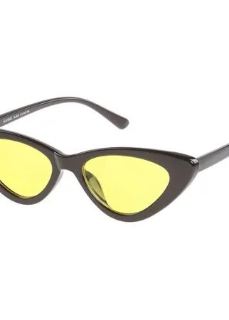Солнцезащитные очки женские/Очки солнцезащитные женские/Солнечные очки женские/Очки солнечные женские/21kdg933410-815-195vr черный, желтый/Vittorio Richi/Кошачий глаз/модные