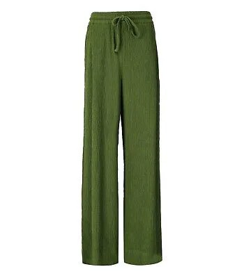 Женские зеленые широкие брюки Essentiel Antwerp Dart