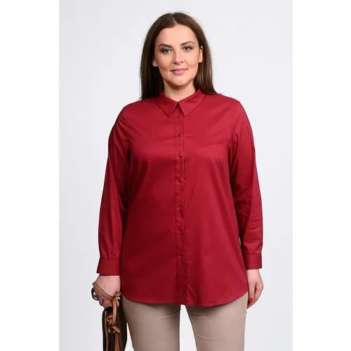 Рубашка SVESTA, размер 54, бордовый