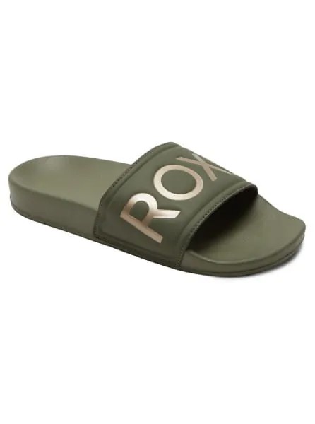 Сланцы женские Roxy ARJL100679 зеленые 8.5 US