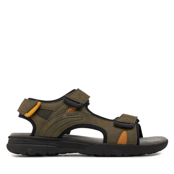 Сандалии Geox U Spherica Ec5 U25ELA 0BC14 C0099 Military/Yellow, хаки/желтый