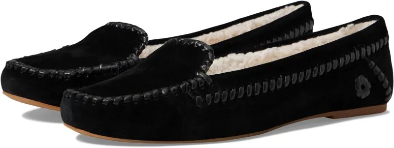 Лоферы Millie Moccasins Sherpa Jack Rogers, цвет Black/Black