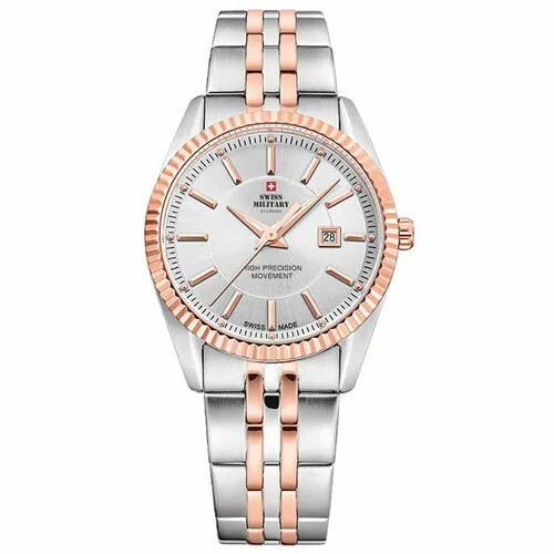 Наручные часы SWISS MILITARY BY CHRONO SM34066.07, розовый, серебряный