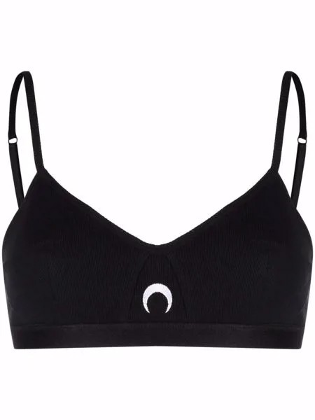 Marine Serre crescent-moon triangle bra