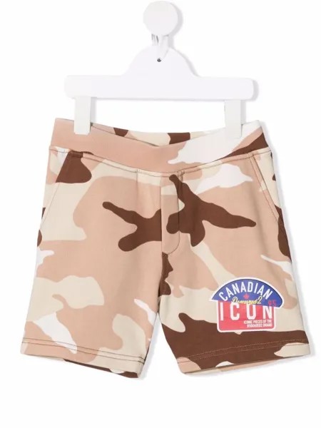 Dsquared2 Kids шорты с камуфляжным принтом