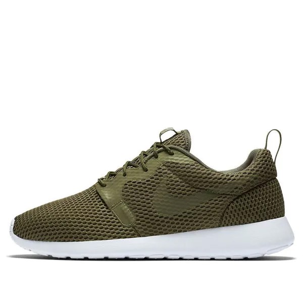 Кроссовки roshe one hyperfuse breath спортивная обувь оливковый Nike, зеленый