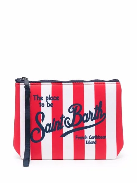 Mc2 Saint Barth logo striped wash bag