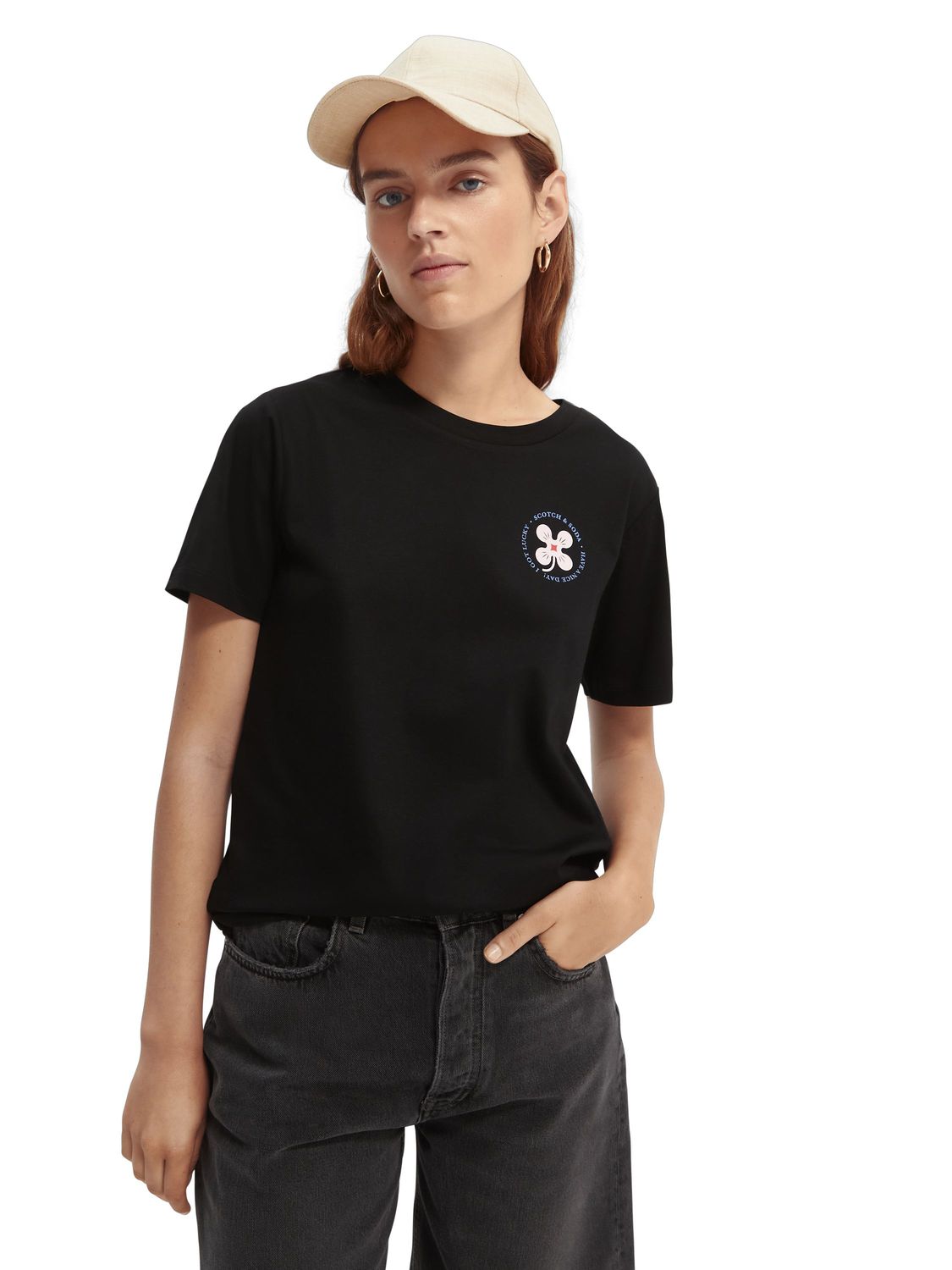 Футболка женская Scotch & Soda 164697/0008 черная S