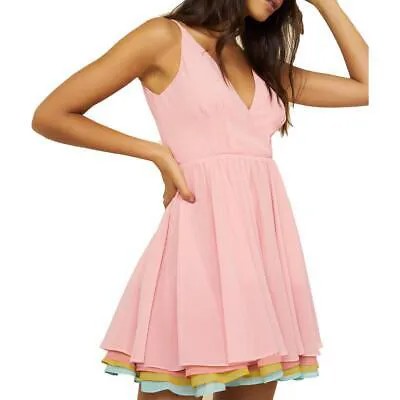 Женское розовое мини-платье без рукавов Hutch 2 BHFO 5515