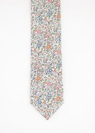 Галстук с мелким цветочным принтом Gianni Feraud-Разноцветный