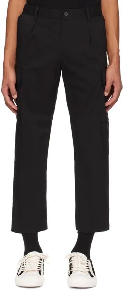 Серые брюки карго со складками Solid Homme