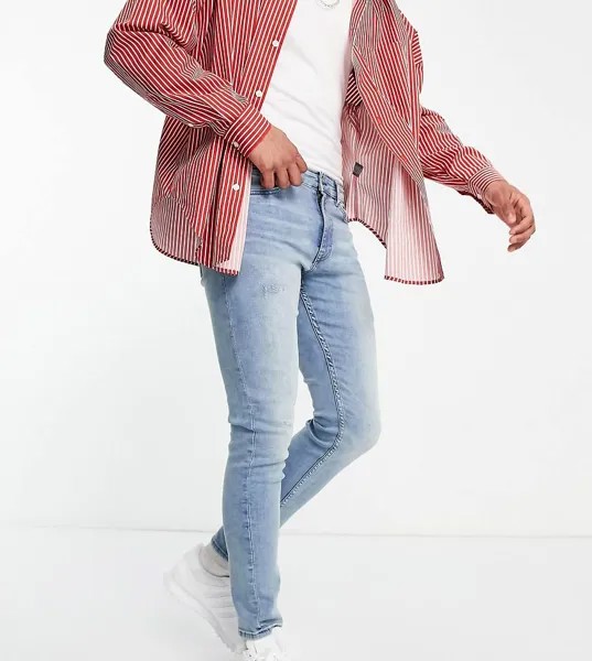 Синие джинсы скинни New Look-Голубой