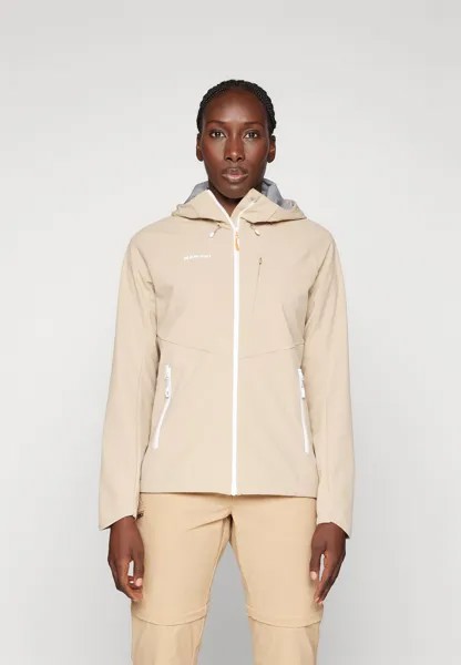 Куртка Softshell ULTIMATE COMFORT HOODED JACKET WOMEN Mammut, цвет savannah