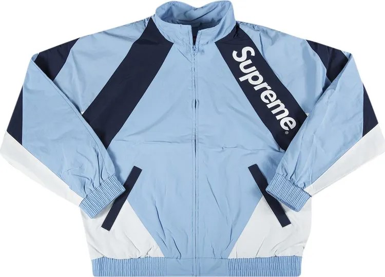 Куртка Supreme Paneled Track Jacket 'Light Blue', синий