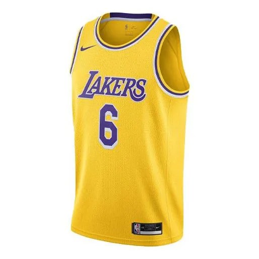 Майка Nike x NBA LA Lakers Jerseys 'LeBron James 6', желтый