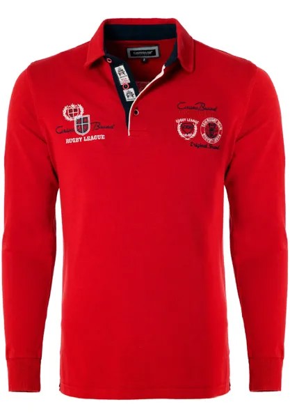 Поло Mit Und Stickerei Rugby Team CARISMA, цвет rot
