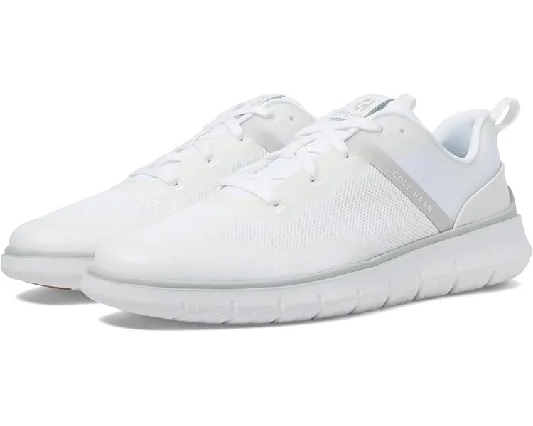Кроссовки Cole Haan Generation Zerogrand Textured Sneakers, цвет White/Microchip