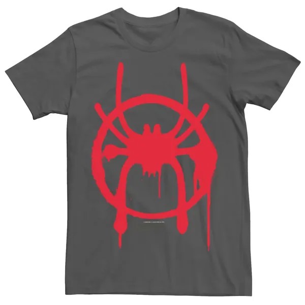 Мужская футболка с графическим принтом и символом Spiderverse Miles Marvel