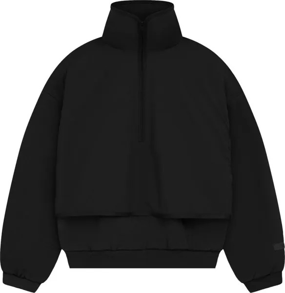 Свитер Fear of God Essentials Nylon Fleece Mockneck 'Jet Black/Jet Black', черный