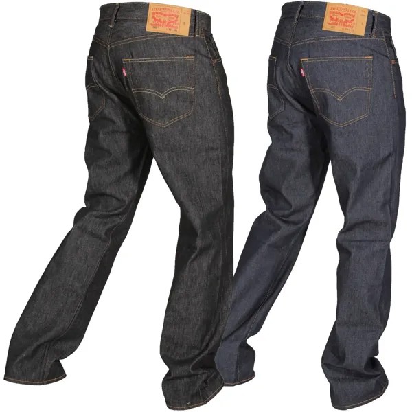 Мужские термоусадочные джинсы Levi's 501 Original, прямые брюки на пуговицах