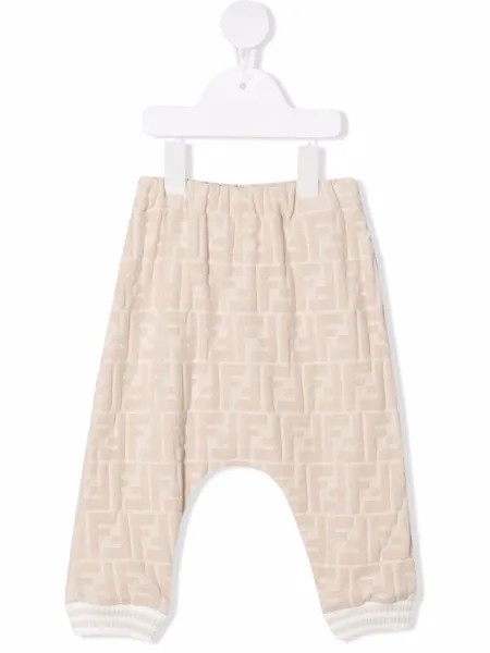 Fendi Kids спортивные брюки с логотипом FF