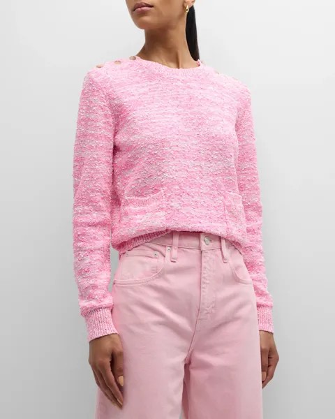 Текстурированный свитер с накладными карманами FRAME, цвет Pink