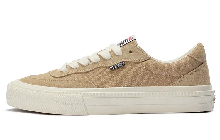 Кроссовки vision street wear Flat Top Skateboarding Shoes Unisex Low-top White, коричневый