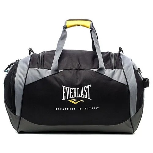 Сумка спортивная Everlast 415356, 30х36, черный, серый