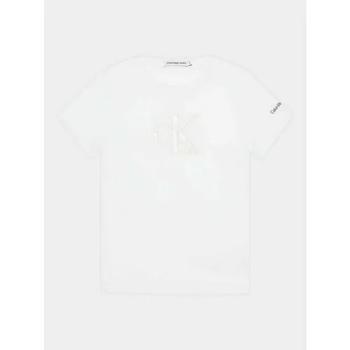 Футболка Calvin Klein Jeans, размер 14Y [METY], белый