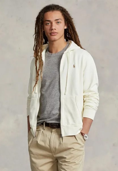 Толстовка на молнии LONG SLEEVE Polo Ralph Lauren, Clubhouse кремового цвета