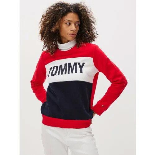 Свитшот TOMMY HILFIGER, размер XS, красный