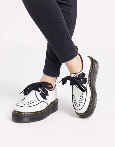 Белые криперы Dr Martens-Мульти