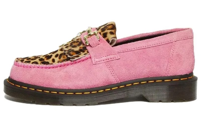 Замшевые мокасины Dr. Martens Adrian с леопардовым принтом Dr.Martens