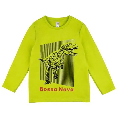 Яркий хлопковый лонгслив Bossa Nova 178В21-161 Зеленый 104