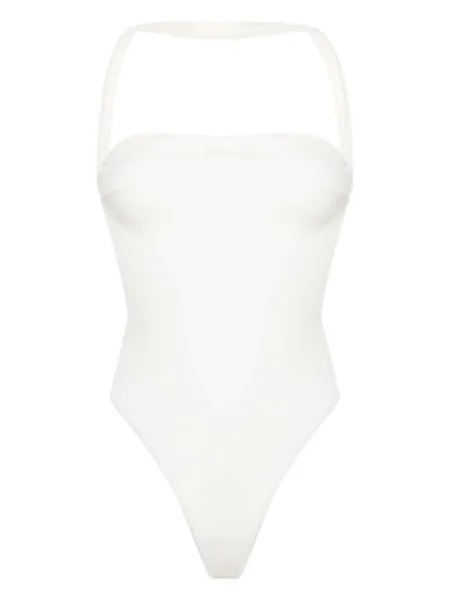 Gcds купальник Couture с вырезом халтер, белый