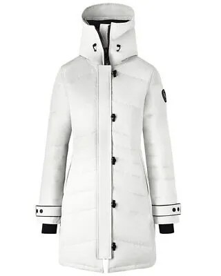 Женская парка Canada Goose Lorette белого цвета XS