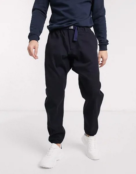 Темно-синие брюки с манжетами и ремнем PS Paul Smith-Темно-синий