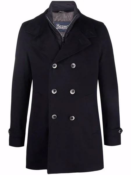 Herno double-breasted wool coat