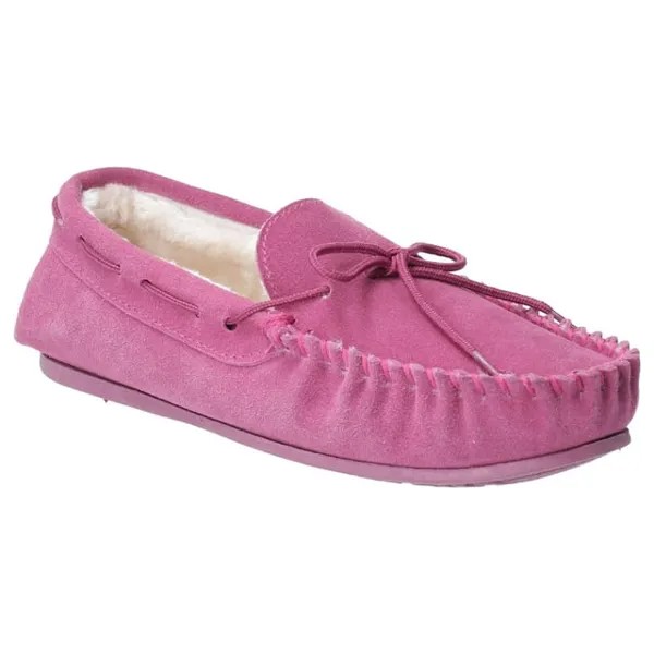 Женские кожаные тапочки Allie без шнуровки Hush Puppies, розовый