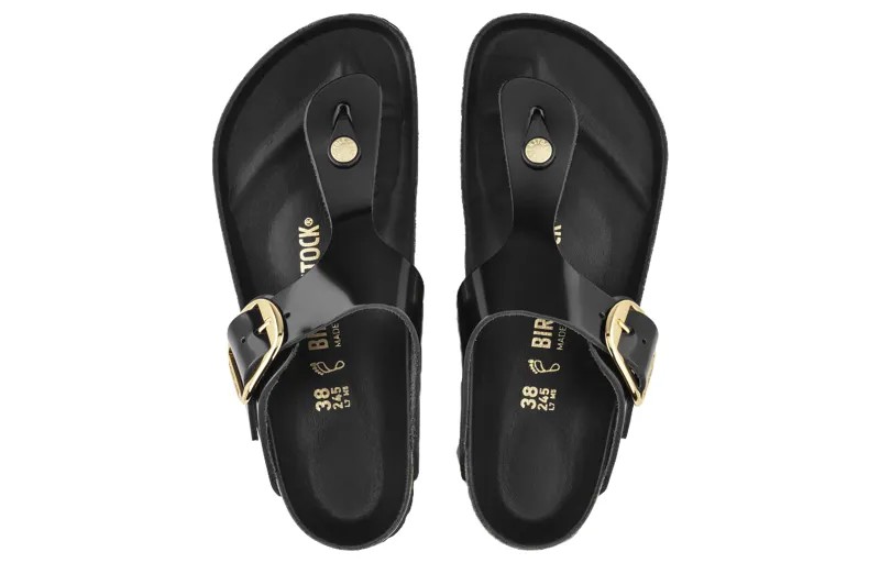 Сандалии из кожи с выгравированным логотипом Gizeh Birkenstock