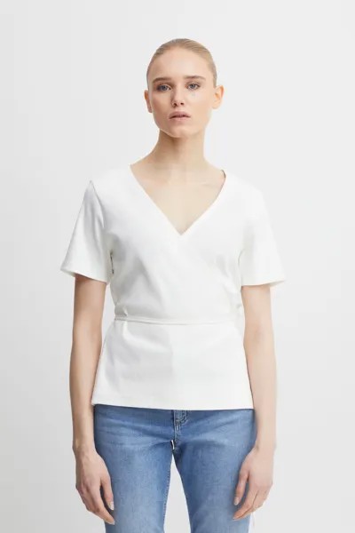 Блуза ICHI T Shirt IHORETA S, натуральный