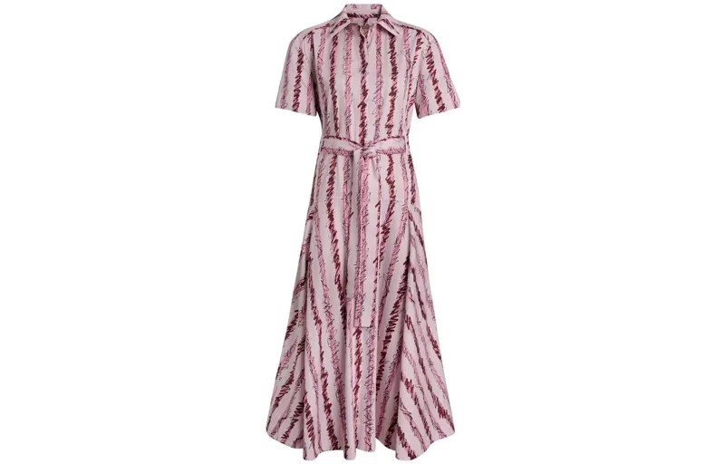 Платье с короткими рукавами женское розовое Burberry