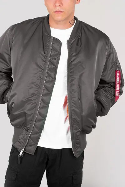 Куртка-бомбер MA1 Alpha Industries, серый